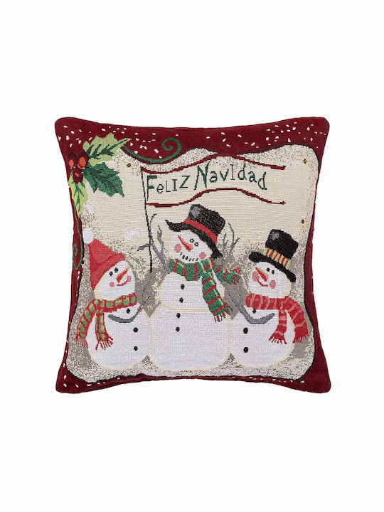 Silk Fashion Christmas Decorative Square Pillow...