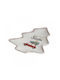 Click Christmas Platter Porcelain Multicolored L21xW18xH2cm.
