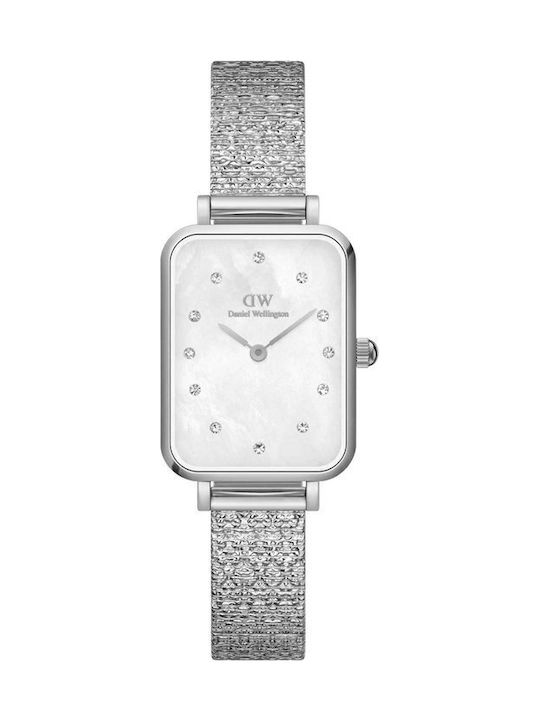 Daniel Wellington Crystals Women's Watch with Silver Metal Bracelet