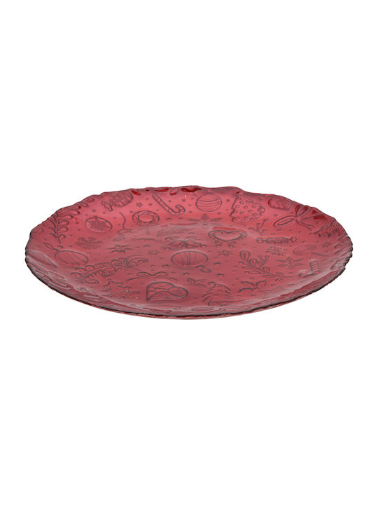 JK Home Decoration Red Platter