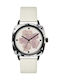 Ted Baker Elsiee Acetate Γυναικείο Ρολόι 40mm Μπαταρίας με Λευκό Δερμάτινο Λουράκι