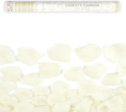 Rose Petals Confetti Cannon White