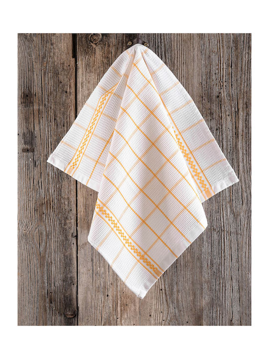 Rythmos Sugar Prosop din 100% Bumbac Yellow 40x60cm