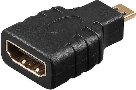 Μετατροπέας micro HDMI male σε HDMI female 1τμχ OEM1627
