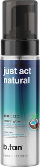 B.Tan Just Act Natural Autobronzant Mousse Corp 200ml