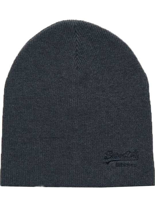 Vintage Logo Classic Beanie Ανδρικός Σκούφος Πλεκτός σε Γκρι χρώμα