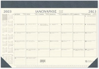 adBook Monthly Planner Agenda 2023 Black 35x50cm A