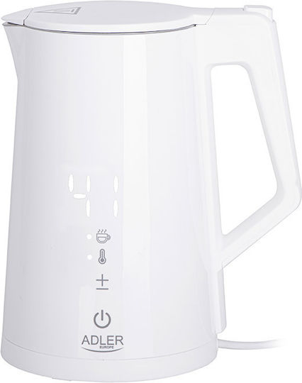 Adler white Βραστήρας 1.7lt 2200W Λευκός