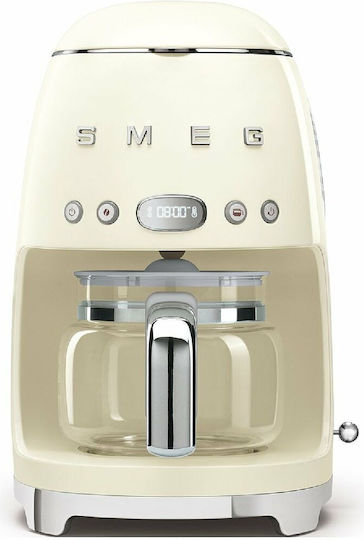 Smeg Programmable Filter Coffee Machine 1050W Beige