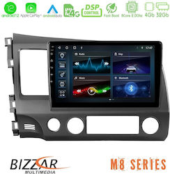 Bizzar M8 Series Ηχοσύστημα Αυτοκινήτου για Honda Civic 2006-2011 (Bluetooth/USB/WiFi/GPS) με Οθόνη Αφής 9"