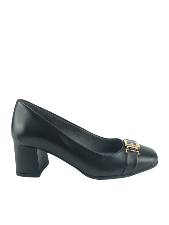 Ragazza Leather Black Heels