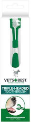 Vet's Best Triple Headed Toothbrush Dog