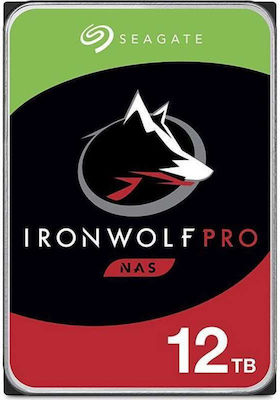 Seagate IronWolf Pro 12TB HDD Σκληρός Δίσκος 3.5" SATA III 7200rpm με 256MB Cache για NAS