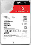 Seagate Ironwolf Pro 20TB HDD Σκληρός Δίσκος 3.5" SATA III 7200rpm με 256MB Cache για NAS