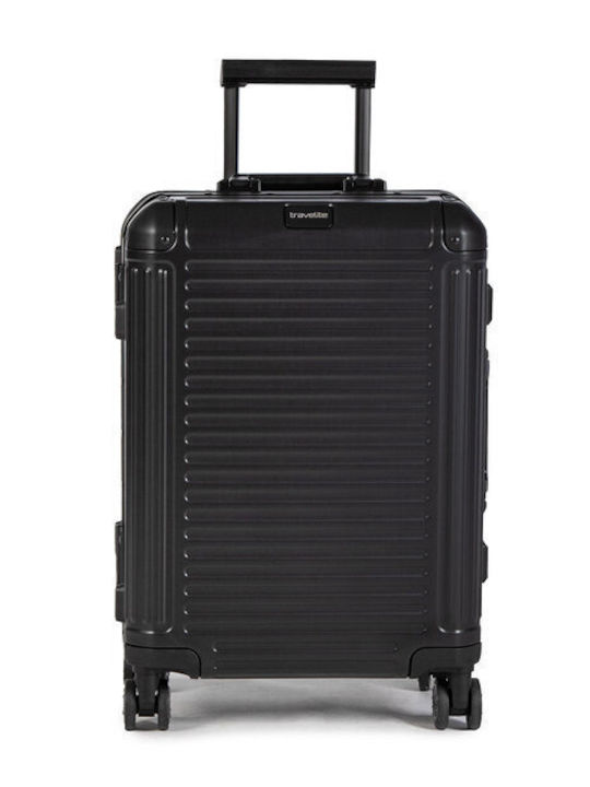 Travelite Nächste Βαλίτσα Ταξιδίου Kabine Hart Schwarz mit 4 Räder Höhe 55cm