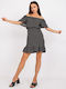 Rue Paris Mini All Day Φόρεμα Off-Shoulder Μαύρο