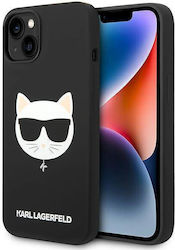 Karl Lagerfeld Choupette Head Magsafe Silicone Back Cover Black (iPhone 14 Plus)