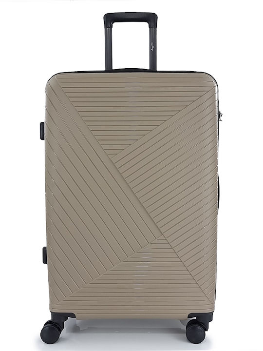Playbags Großer Reisekoffer Hartschalen Beige m...