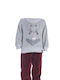 Joyce Kids Sweatpants Set Gray 2pcs