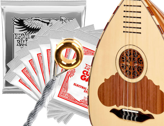 Ernie Ball CL4NB Set of Nickel Plated Steel Lute Strings 17 - 32