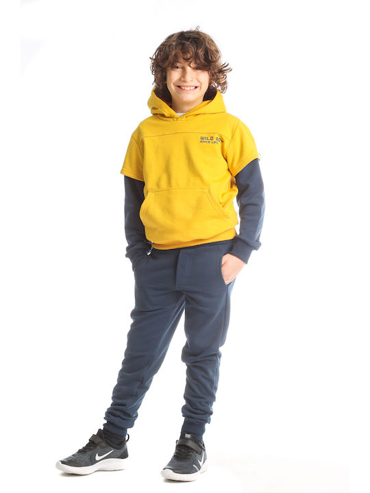 Joyce Kids Sweatpants Set Yellow 2pcs