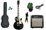 Electric guitar package FLIGHT ELP10 BK