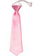 Victoria Kids Tie with Elastic Band Pink 28cm