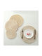 Lalos Placemat Round Wicker Beige 35cm LAL- 1pcs