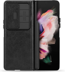 Nillkin Camshield Qin Pro Synthetic Leather Back Cover Black (Galaxy Z Fold4)
