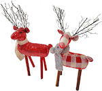 XMASfest Christmas Fabric Figure Reindeer Red Height 47cm