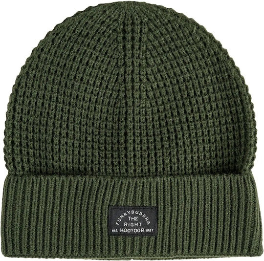 Beanie Männer Beanie Gestrickt in Khaki Farbe