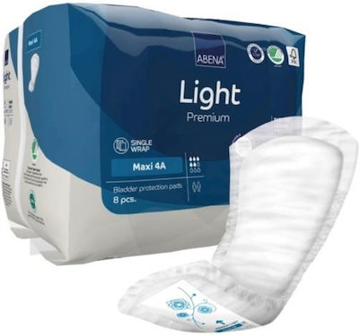 Abena Light Premium Maxi 4A Unisex Inkontinenz-Pads Normale Flüssigkeit 5 Tropfen 8Stück