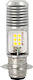 M-Tech Λάμπα Αυτοκινήτου P20D LED 6000K Ψυχρό Λευκό 12V 12W 1τμχ