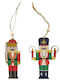 Висящ Nutcracker Украса Многоцветен 12x4бр