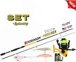 Robinson Powerflex Spin Fishing Rod for Spinning with Reel 2.70m 15-45gr