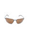 Serengeti Shelton Unisex Sunglasses with Blue Metal Frame and Brown Lens