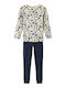 Name It Kinder Schlafanzug Winterlich Baumwoll Beige