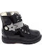 Lelli Kelly Kids Military Boots with Lace Black