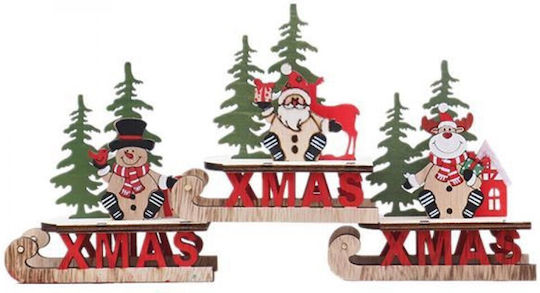 Next Christmas Wooden Figure Sleigh 11x11x5.5cm Cocktail (Μiscellaneous Designs/Colors)