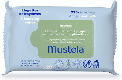 Mustela Baby Wipes 20pcs