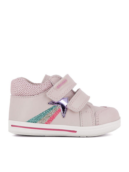 Kids Boots with Velcro Pink