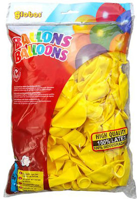 Set of 100 Balloons Latex Yellow