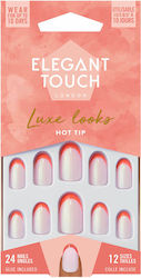 Elegant Touch Френски Типси за Нокти в Коралов Цвят 12 бр