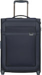 Samsonite Airea Cabin Travel Suitcase Fabric Navy Blue with 2 Wheels Height 55cm.