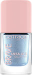 Catrice Cosmetics Brave Metallics Shimmer Βερνίκι Νυχιών Μακράς Διαρκείας Μπλε 03 10.5ml