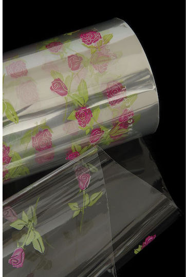 Iliadis Cellophane Rose Wrapping Paper for Gift Fuchsia 5000x80cm.