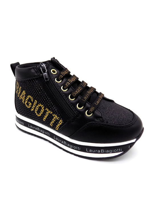 Παιδικά Sneakers High Μαύρα