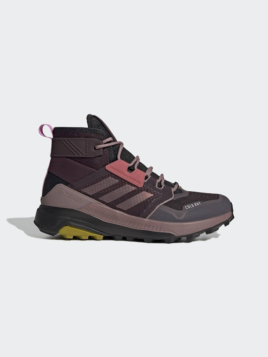 Adidas Trail Maker Mid Cold.Rdy Γυναικεία Ορειβατικά Μποτάκια Shadow Maroon / Purple / Core Black