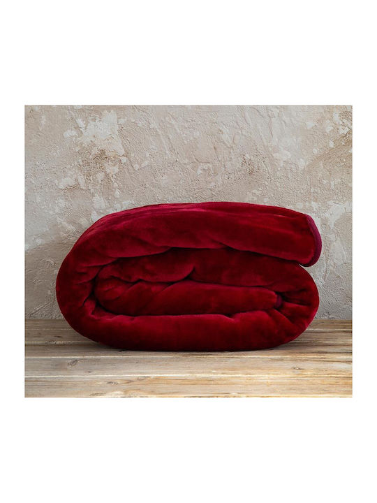 Nima Nima Bedecke Samtig Übergröße 220x240cm Ruby Rote