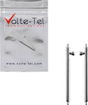 Volte-Tel Watch-Pin 2pcs Silber ()